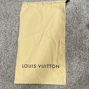 Louis Vuitton Yellow Dust Bag for Men’s Shoes Size 12– Authentic LV Dustbag Real
